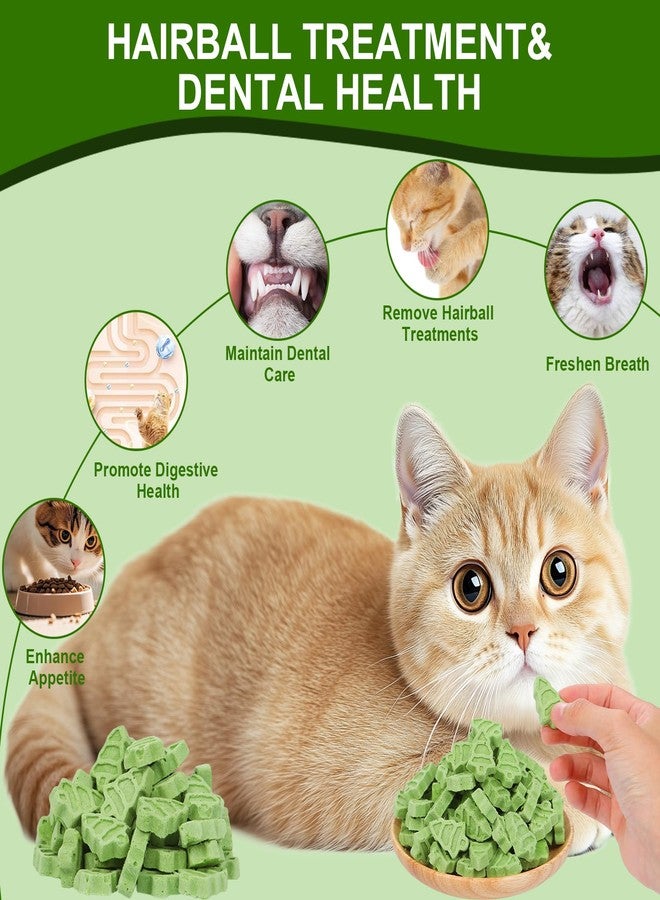 SuPruida 140g Cat Grass Treats for Indoor Cats, Natural Freeze Dried Cat Grass Teething Sticks, Hairball Treatment for Cats, Edible Kitty Chew Toy Snack for Teething Hairball Removal - Image 3